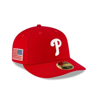 Philadelphia Phillies Gorra | New Era MLB Crystals From Swarovski Flag Low Profile 59fifty Fitted Cap Mexico - Rojos